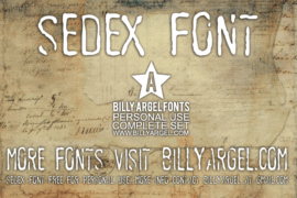 SEDEX PERSONAL USE Font