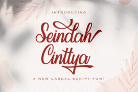 SeindahCinttya Font
