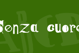 Senza cuore Font