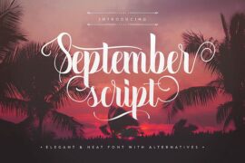 September Script Font