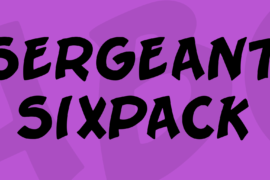 Sergeant SixPack Font