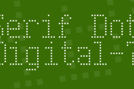 Serif Dot Digital-7 Font