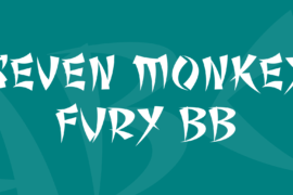 Seven Monkey Fury BB Font