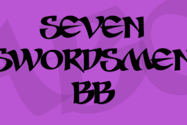 Seven Swordsmen BB Font
