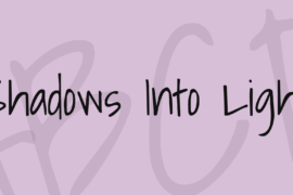 Shadows Into Light Font
