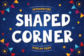 Shaped Corner-Basic Font
