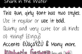 Shark in the Water Font Family