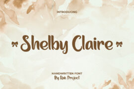 Shelby Claire Demo Font