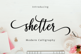 shelter Font