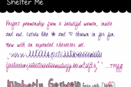 Shelter Me Font