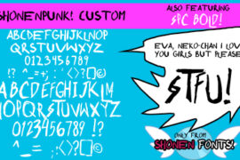 Shonen Punk! Font Family