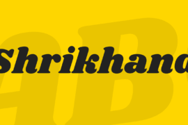 Shrikhand Font