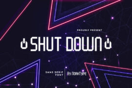 Shut Down Demo Font Family