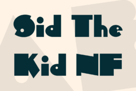 Sid The Kid NF Font
