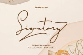 Signatory Demo Font