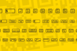 Signs for Advertising Font