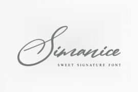 Simanice Demo Font