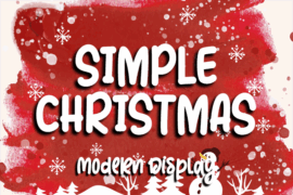 Simple Christmas – Personal use Font