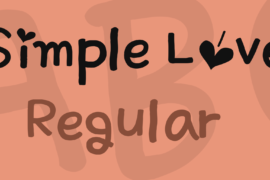 Simple Love Font