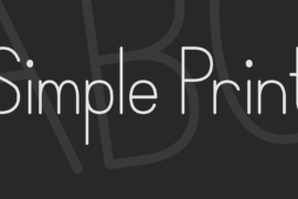 Simple Print Font