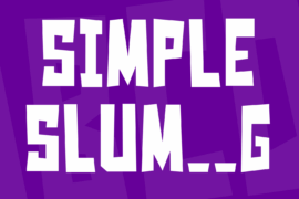 Simple Slum__G Font