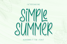 Simple Summer – Personal Use Font