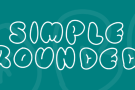 Simple Rounded Font