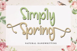 Simply Spring – PERSONALUSE Font Family