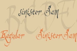 sinister Sam Font Family