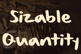 Sizable Quantity Font