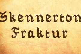 Skennerton Fraktur Font