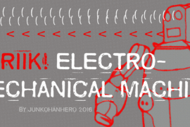 Skriik! Electro-mechanical machine Font