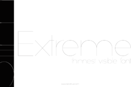 Slim Extreme Font