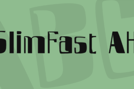 SlimFast AH Font