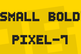 Small Bold Pixel-7 Font