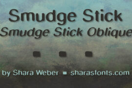 SmudgeStick Font Family