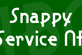 Snappy Service NF Font