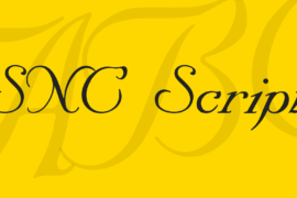 SNC Script Font