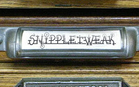 Snippletweak Font