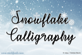 Snowflake Calligraphy Font