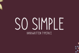 So Simple Font