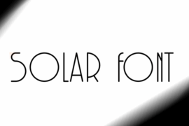 Solar Font Family