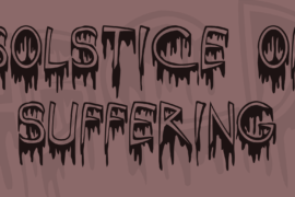 Solstice Of Suffering Font