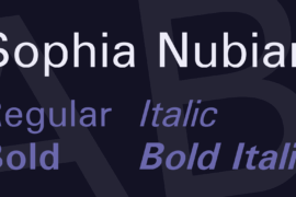 Sophia Nubian Font Family