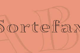 Sortefax Font