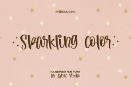 Sparkling Color Demo Font