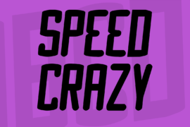 Speed Crazy Font