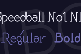 Speedball No1 NF Font Family