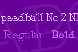 Speedball No 2 NF Font Family