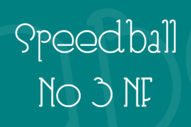 Speedball No 3 NF Font